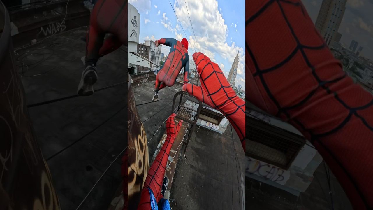 Spiderman and Deadpool Parkour