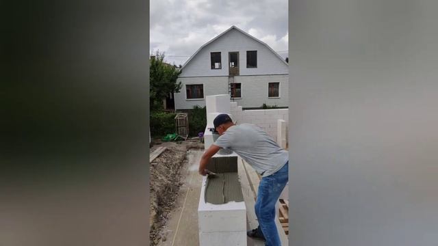 Дом из газобетона.