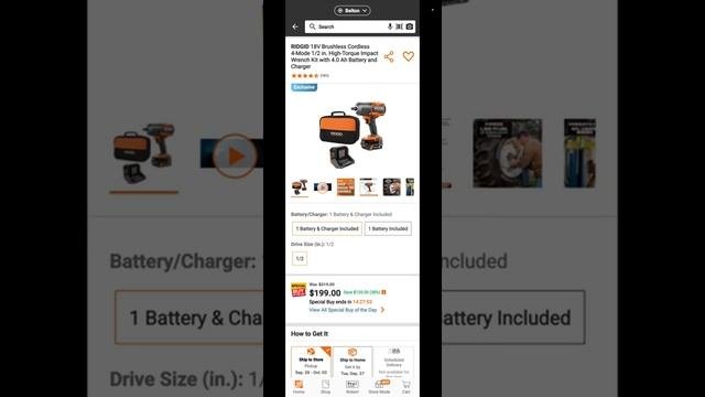 ? ? Home Depot Tool Deals ? ?