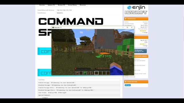 CommandSpy 1.11 -||- Плагин для Minecraft -||- КОНСОЛЬ НА СЕРВЕРЕ