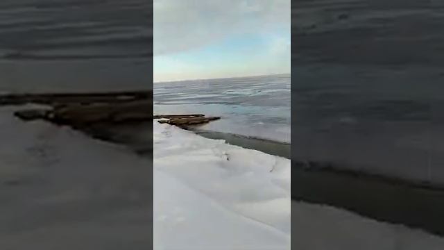 Опасная рыбалка на Ладоге! Переезд трещины.