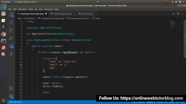 How To Work with CodeIgniter 4 Form Validation | Step-by-Step Tutorial of Form Validation Rules