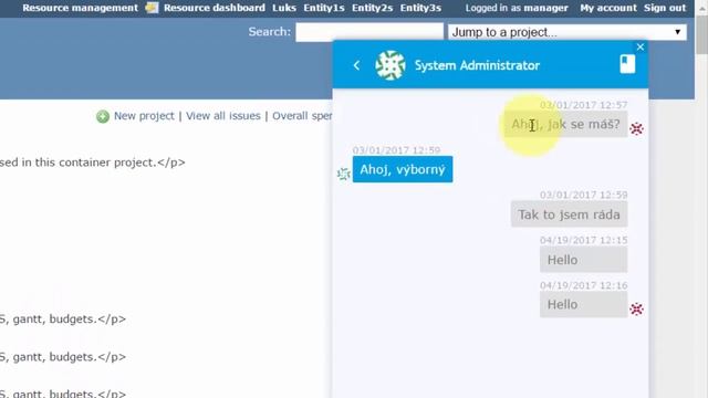 Redmine Chat plugin