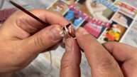 Узоры спицами. Узор «Колоски». Вязание по кругу. Spikelets pattern. Knitting in a circle.