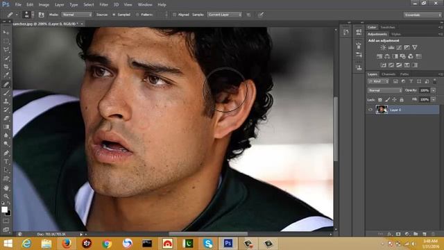 Clean Photo With Healing Brush Tool In Adobe Photoshop 2016
