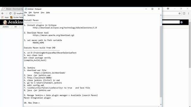 Jenkins Integration with Selenium