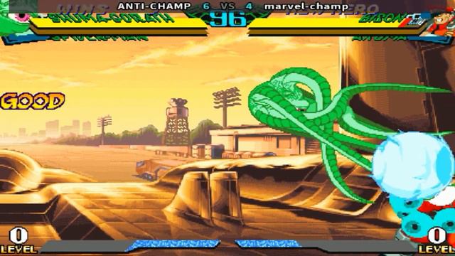 Marvel Super Heroes Vs. Street Fighter - ANTI-CHAMP vs marvel-champ