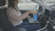 lebogner Auto Steering Wheel Desk, Laptop, Tablet, iPad Or Notebook Car Travel Table