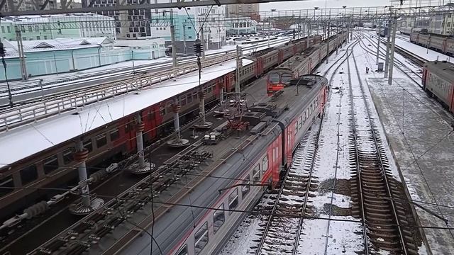 Электропоезд ЭД4М-0419 сообщением Новосибирск-главный-Новокузнецк