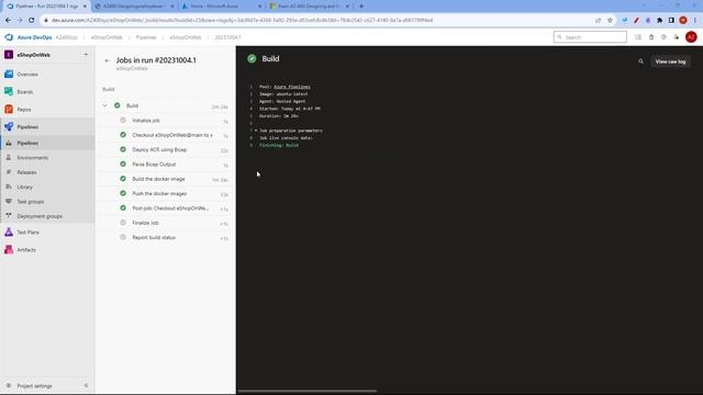 Azure DevOps Lab06 Deploying Docker containers to Azure App Service web apps