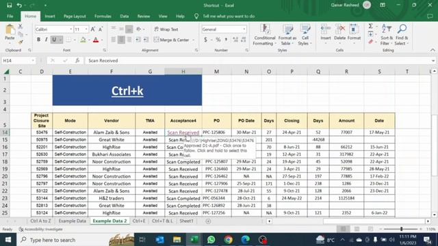 How to use MS Excel Shortcut Key Ctrl+A to Ctrl+Z | All Shortcut Key | A to Z Shortcut Key