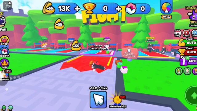 Играю в симулятор отжиманий в роблокс