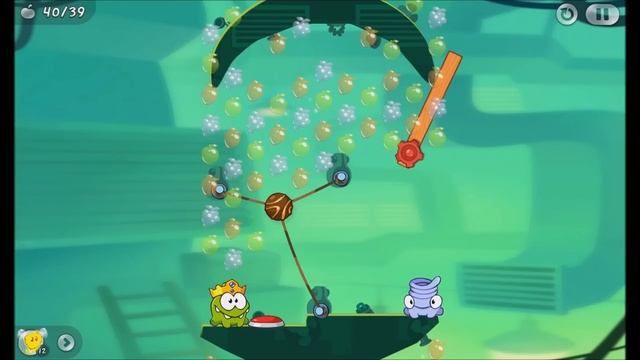 Cut the Rope 2 - Level 118 (3 stars, 39 fruits, 2 stars + don't push buttons)