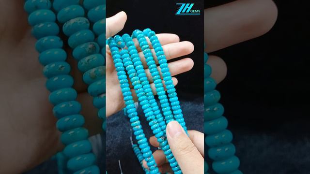Natural turquoise roundle beads blue stone smooth beads high quality Genuine Gemstone size 8mm-10mm