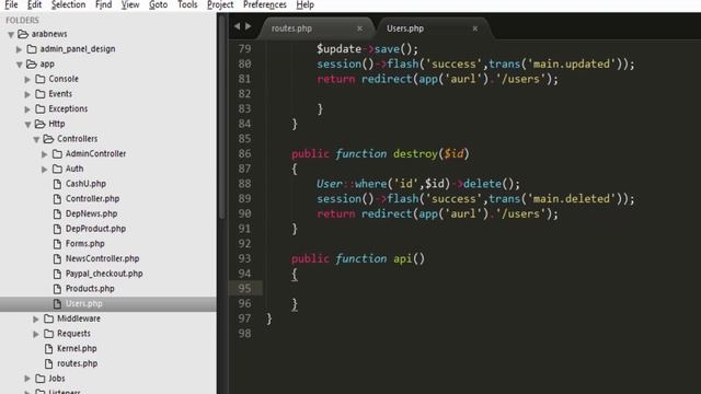 الدرس الاول Laravel Api