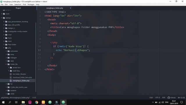 Cara Menghapus Folder (Directory) dengan PHP