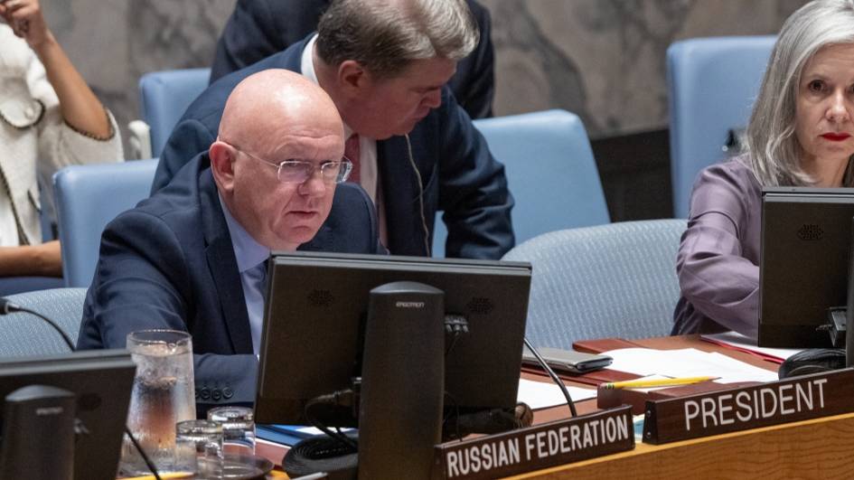 Выступление В.А.Небензи на заседании СБ ООН по поставкам западных вооружений Украине