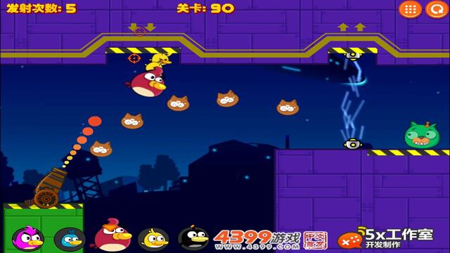 Angry Birds Cannon 4 - BLAST ALL PIGGIES THROUGH ELECTRIC SHOCKER!