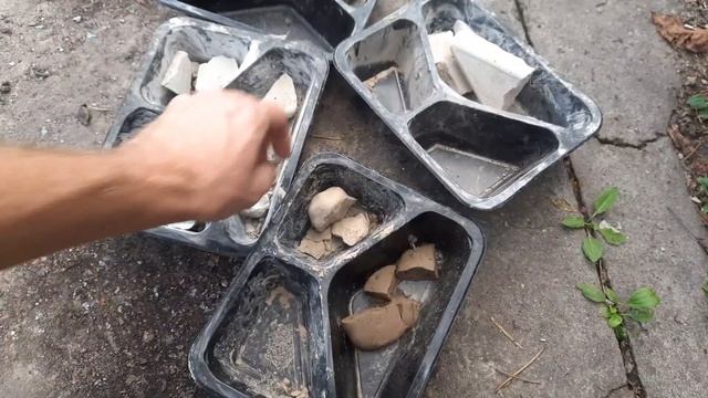 Глина в цементно-песчаном растворе - тест на прочность цементно-глиняного раствора + отсев.