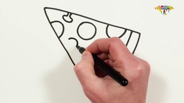 Рисование праздничного торта! раскрашивание и раскраска для детей, малышей! Давайте рисовать!