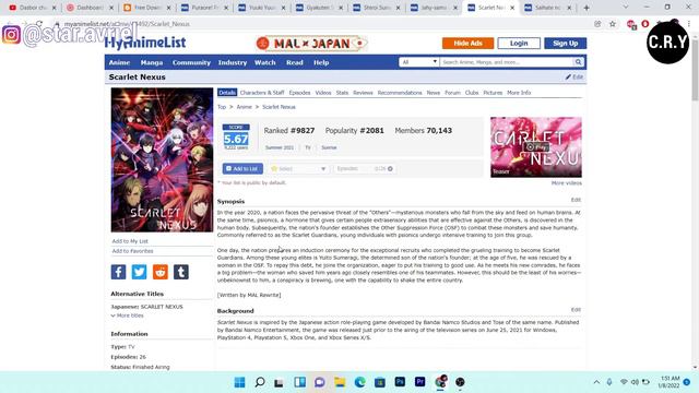 Kapan Anime Scarlet Nexus  Season 2 / Episode 27 Rilis? - Prediksi Dan Pembahasan