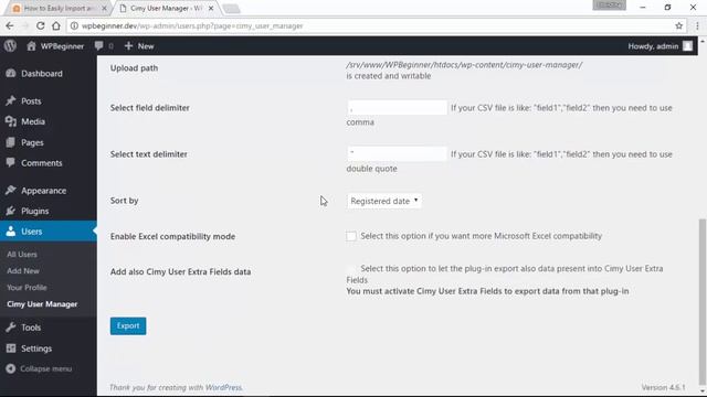 How to Easily Import and Export WordPress Users