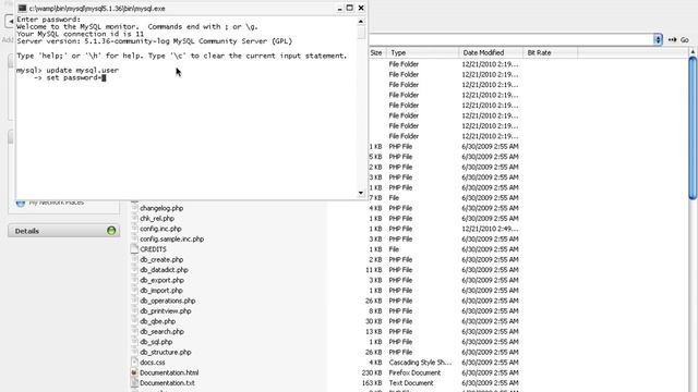 Error In PHPAdmin