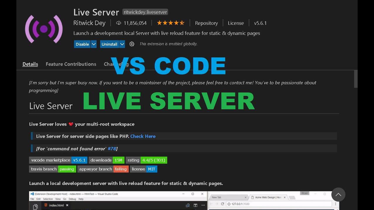 VS Code: как подключить расширение Live Server и ПРАВИЛЬНО открыть файл