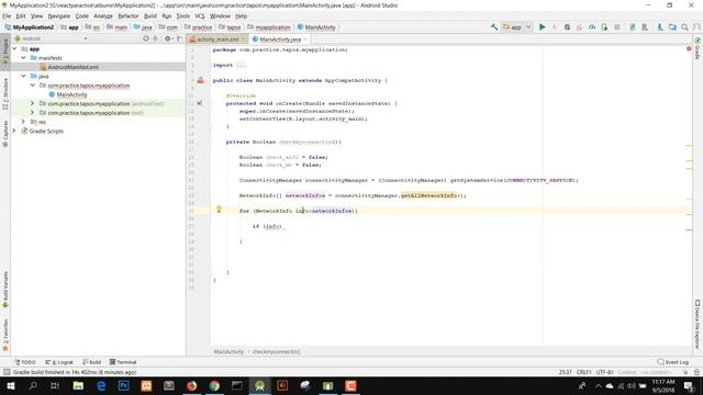 Checking  Device Internet Connection status  in Android | |  using ConnectivityManager