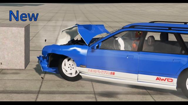Updated experimental front airbags (BeamNG.drive)