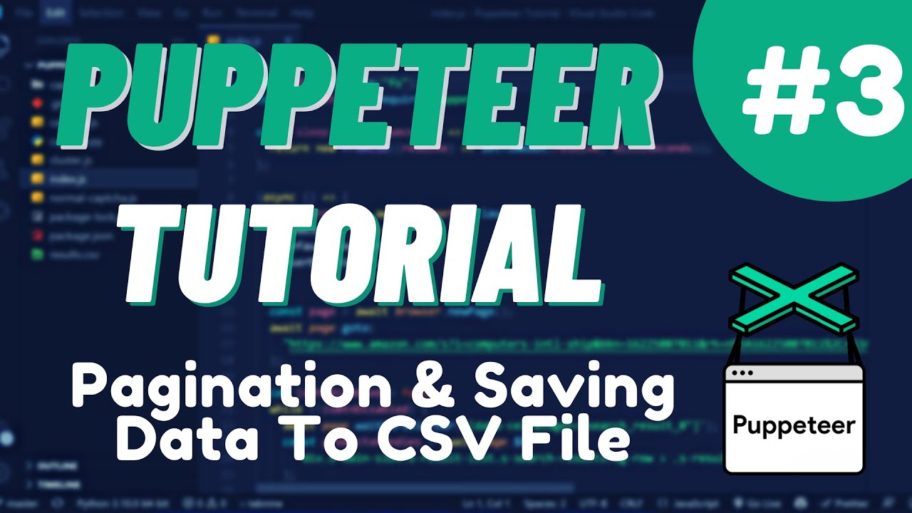 Урок №3 Nodejs Puppeteer  - Разбивка на страницы и сохранение Данных в CSV-Файл
