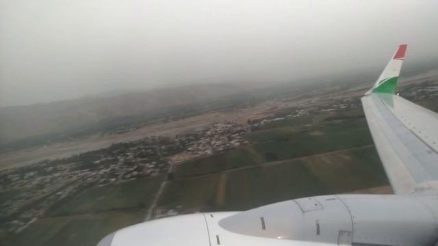 Взлет Самолёта Somon Air с аэропорта Душанбе вечером 11.08.2019