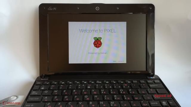 Raspberry Pi PIXEL on an Old Asus EeePC netbook with Intel Atom CPU