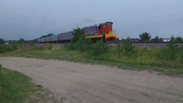 Пригородный поезд 6556 Ненокса-Северодвинск отправился с О.П. Солза