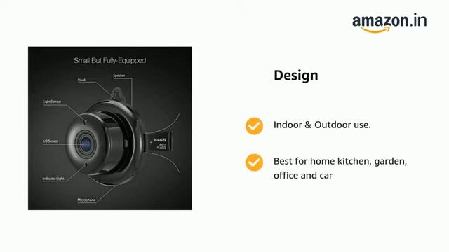 SONATA Gold Series Mini WiFi Full HD Spy IP Camera