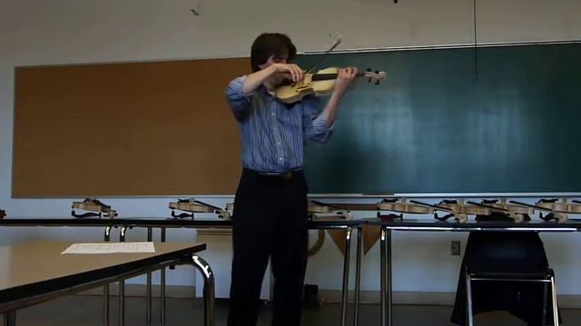 Essai "1627" (modèle Stradivari "Viotti") par Martin Lesage. Québec 2015