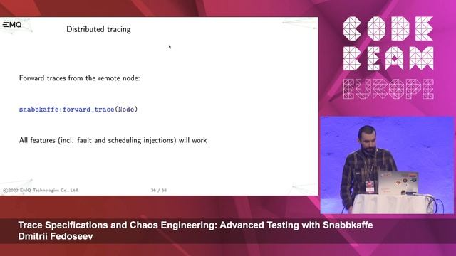 Trace Specifications & Chaos Engineering | Dmitrii Fedoseev | Code BEAM Europe 2022