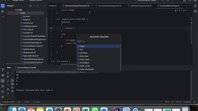 Kotlin Dasar : (21) Single Expression Function