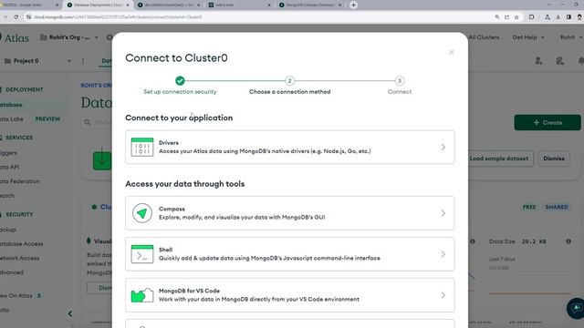 Setting up  MongoDB Compass tool - NodeJS || Hindi #87