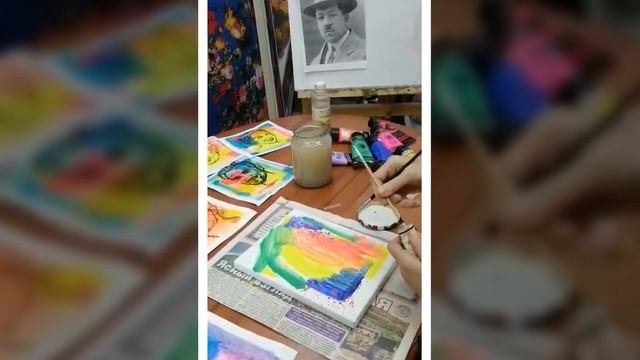 Портрет в подарок друзьям. Мастер-класс Ирины Тур