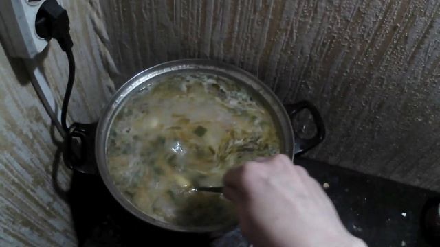 Сливочный суп с курицей.