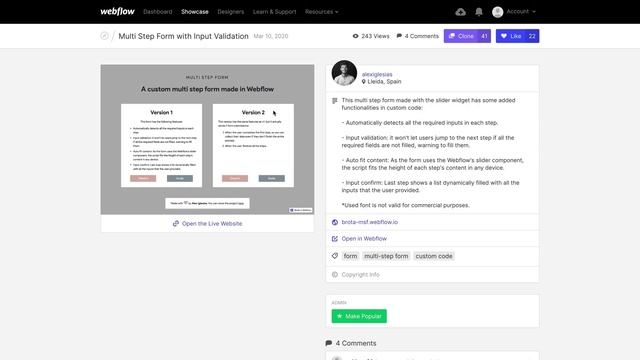 How to clone projects from the Webflow Showcase – Webflow tutorial