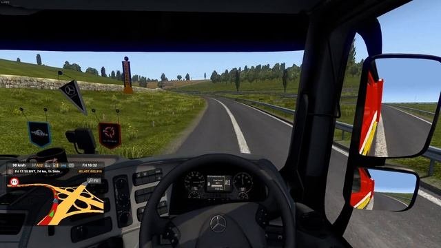 An English Road Trip In The Mercedes Actros! - Euro Truck Simulator 2