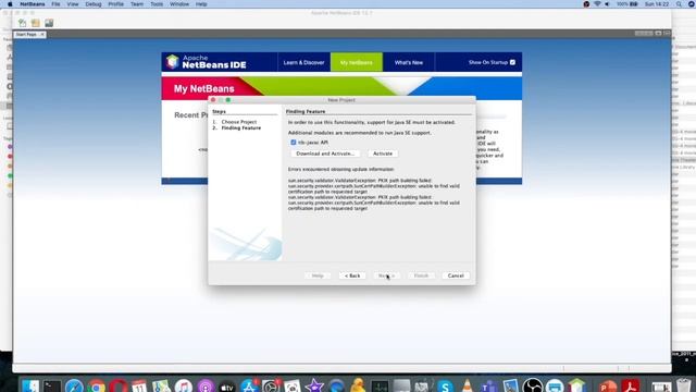Hello Netbeans World: Setting Up Netbeans 12 on Mac OS X - Installation and New Project