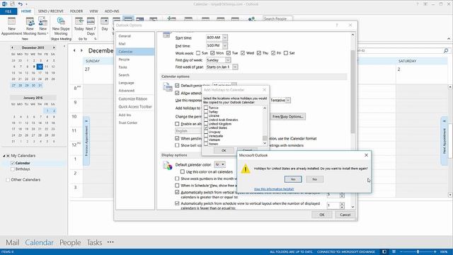 How to Add Holidays to Your Outlook Calendar