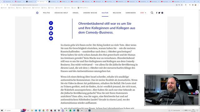 KAYA YANAR hat NICHTS FALSCH gemacht | JÜDISCHE ALLGEMEINE & TOBIAS HUCH sind SAUER