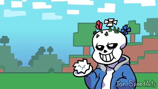 Санс Ест Костную Муку - Undertale x Minecraft Анимация [Озвучка]