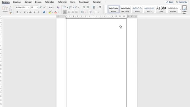 15. Cara menampilkan garis border di word macbook/windows