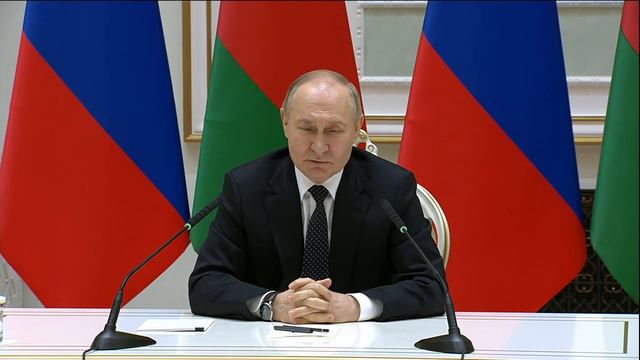 Владимир Путин и Александр Лукашенко провели пресс-конференцию по итогам переговоров. 24 мая 2024