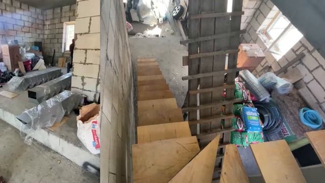 Металлический каркас на центральном косоуре, монокосоур во Владивостоке #лестницывладивосток